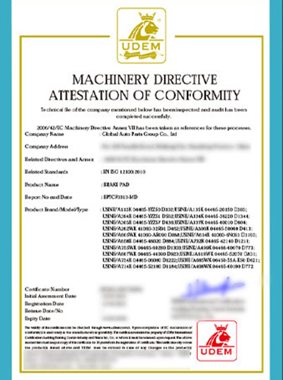 CE certificate